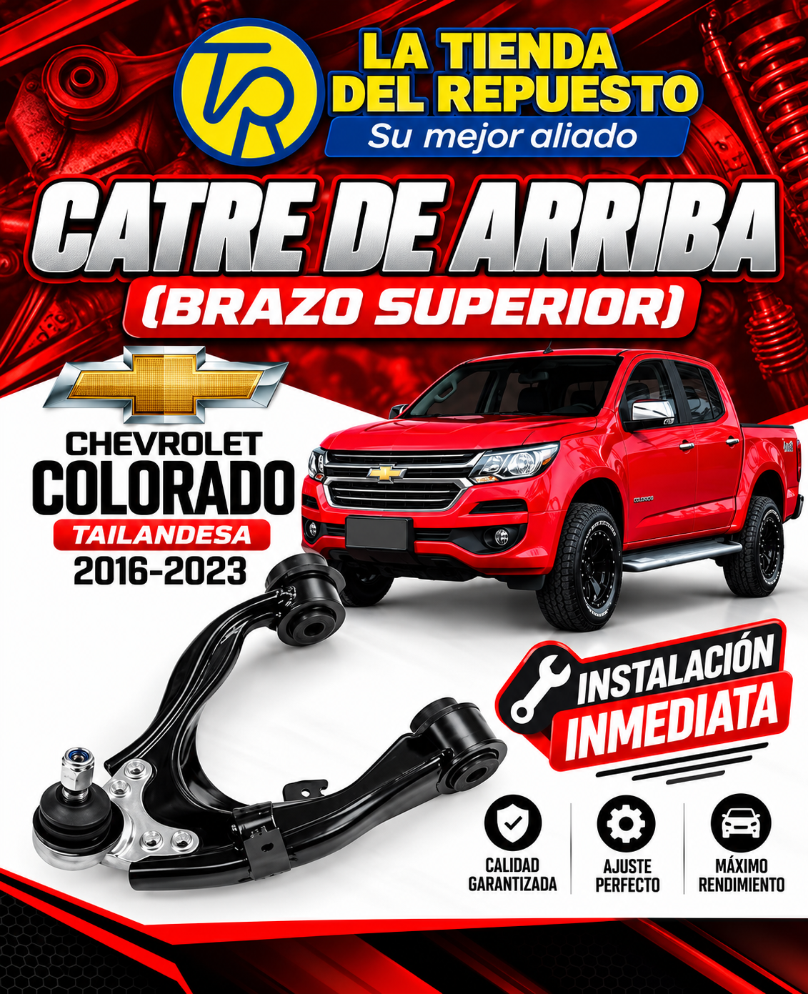 Catre superior para Chevrolet Colorado, consulta disponibilidad por WhatsApp